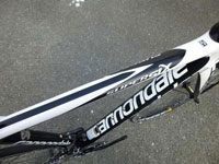 CANNONDALE 2012年モデル SUPERSIX 5 105 WHITE COLOR TOP TUBE キャノンデール スーパーシックス ファイブ ホワイトカラー トップチューブ