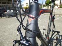 PINARELLO QUATTRO 105 2013 CRB/RED COLOR HEADTUBE ピナレロ クアトロ 2013年モデル カーボンレッド カラー ヘッドチューブ