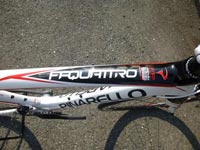 PINARELLO FP QUATTRO(ピナレロ エフピークアトロ) 2013年モデル ホワイトレッド トップチューブ