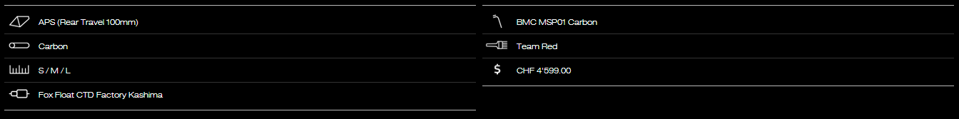 BMC FS01 フレームセット スペック